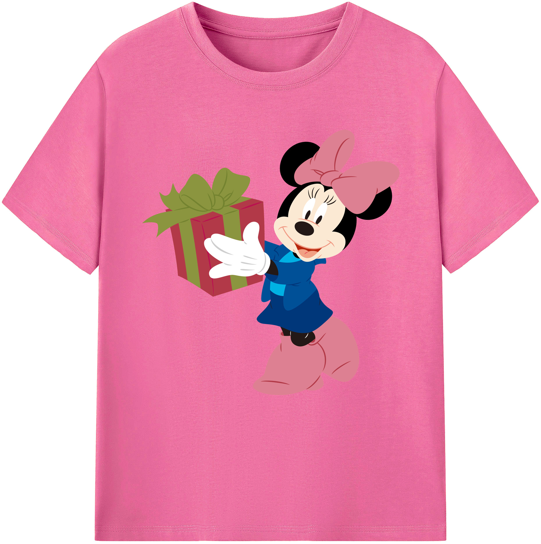 （画像用） ミッキーマウス Mickey Mouse レディースカジュアルプリントTシャツ（綿100％）